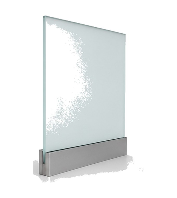 Glasgeländer in Satinato, mattiert